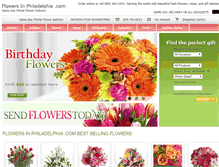 Tablet Screenshot of flowersinphiladelphia.com